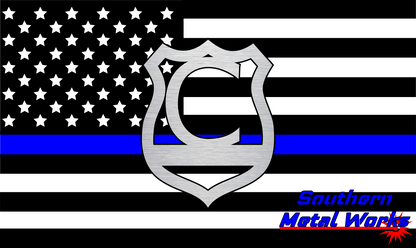 Police Badge A-Z Monogram Décor-DXF/SVG/PNG-Digital File