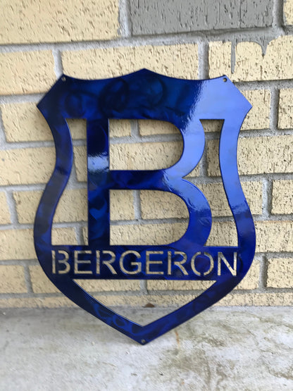 Police Badge A-Z Monogram Décor-DXF/SVG/PNG-Digital File