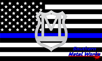 Police Badge A-Z Monogram Décor-DXF/SVG/PNG-Digital File