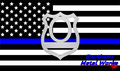 Police Badge A-Z Monogram Décor-DXF/SVG/PNG-Digital File