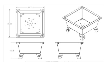 Fire Pit-Bolt Together Style
